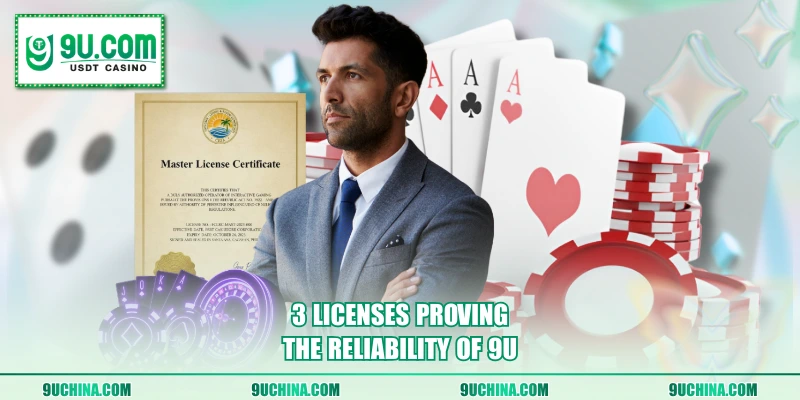 3 licenses proving the reliability of 9U